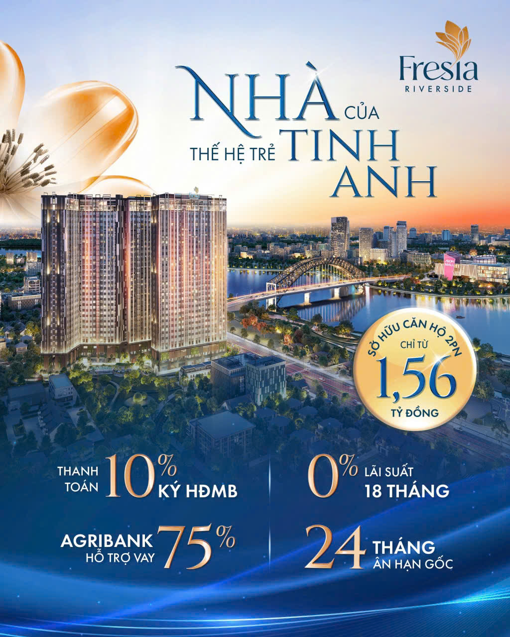 Fresia riverside căn hộ view sông chỉ 1,6 tỷ/ 2p ngủ , liền kề aeon mall Biên hòa - Ảnh 6